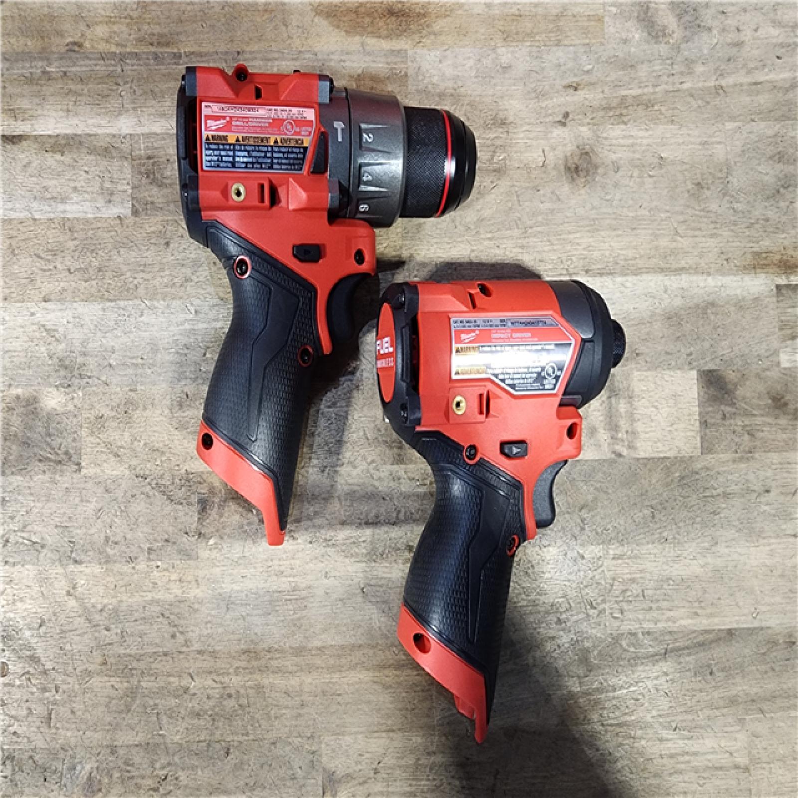 HOUSTON LOCATION - AS-IS Milwaukee 3497-22 12V Brushless Hammer Drill and Impact Driver Combo Kit