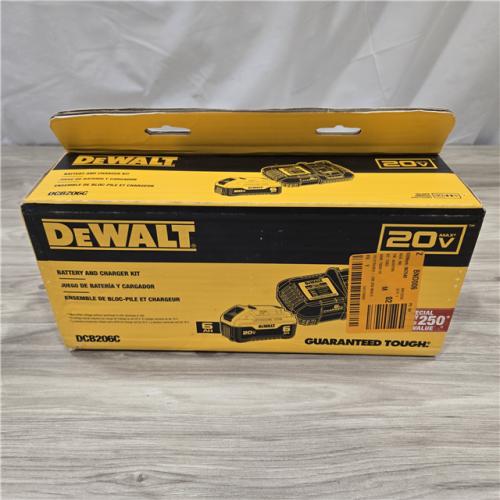 AS-IS Dewalt 20V Lithium-Ion 6.0Ah Battery Pack & Charger Kit