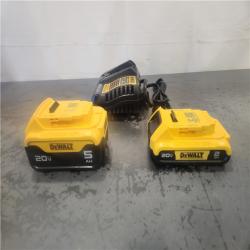 AS-IS- DEWALT 20V MAX Lithium-Ion Battery Kit with 5.0Ah and 2.0Ah Battery and Charger