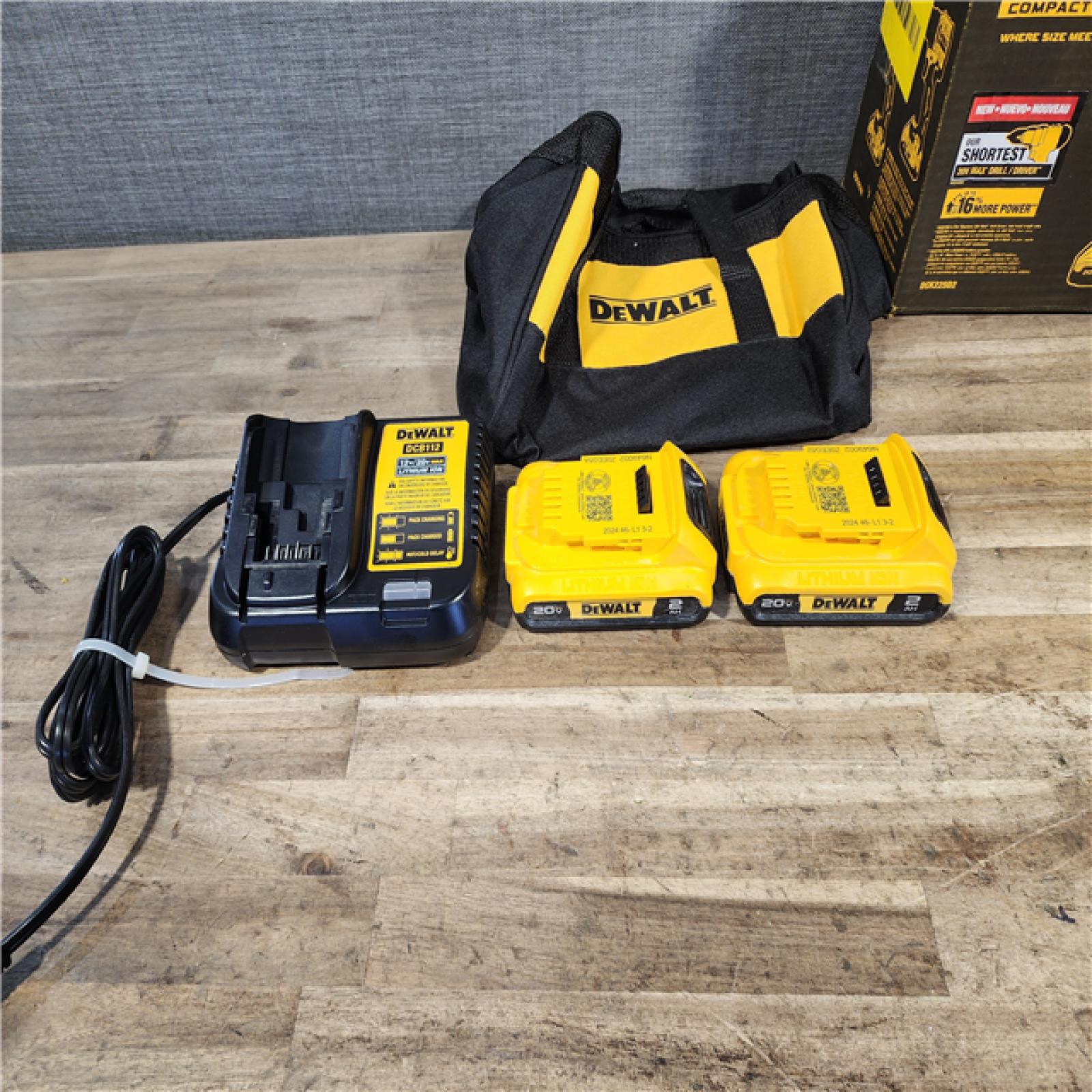 HOUSTON LOCATION - AS-IS DEWALT ATOMIC 20-Volt MAX Lithium-Ion Cordless Combo (2-Tool) Kit