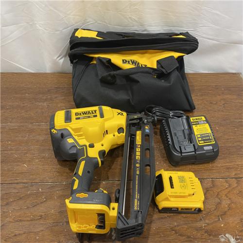 AS-IS DeWalt DCN660D1 20V 16 Gauge Cordless Angled Finish Nailer Kit W/ 2Ah Battery