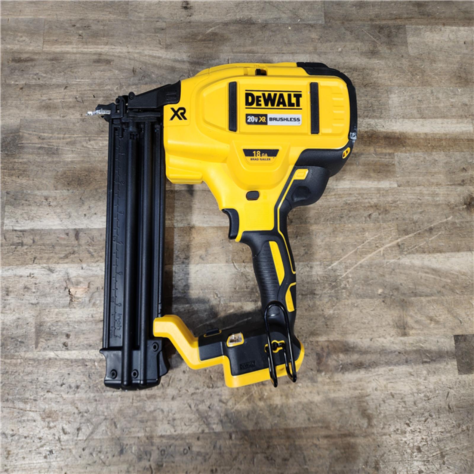 HOUSTON LOCATION - AS-IS DEWALT 20V MAX XR Lithium-Ion Electric Cordless 18-Gauge Brad Nailer (Tool Only)