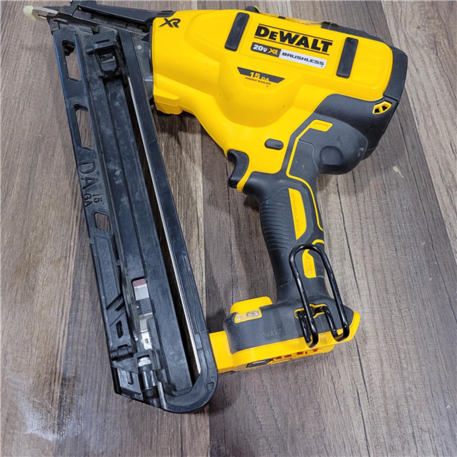 AS-IS DEWALT  Cordless 20V MAX XR Angled Finish Nailer (Tool Only)