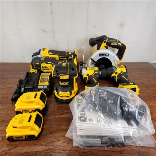 AS-IS DEWALT 20-Volt MAX Cordless (6-Tool) Combo Kit With Tough System 2.0 Case