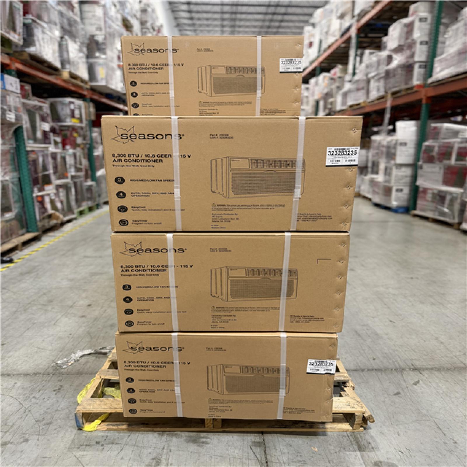 DALLAS LOCATION - SEASONS 8 300 BTU AIR CONDITIONER PALLET-(7 UNITS)