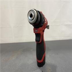 AS-IS - Milwaukee M12 12V 3/8 in. Brushless Cordless Drill/Driver Tool Kit