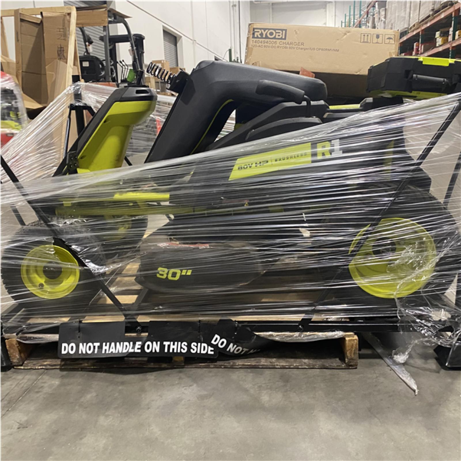 Dallas Location - As-Is RYOBI R1 80V HP Brushless Lithium Battery Cordless Electric 30 in. Riding Lawn Mower with 10 Ah Battery and Charger