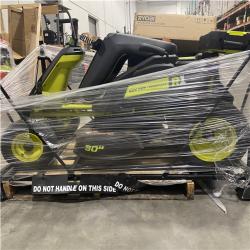 Dallas Location - As-Is RYOBI R1 80V HP Brushless Lithium Battery Cordless Electric 30 in. Riding Lawn Mower with 10 Ah Battery and Charger