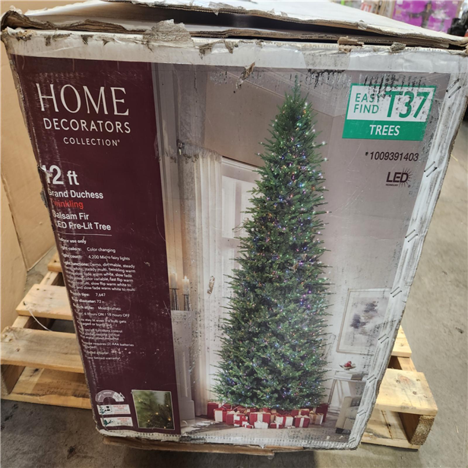 Phoenix NEW Home Decorators Collection 12 ft. Grand Duchess Twinkling Balsam Fir LED Pre-Lit Artificial Christmas Tree
