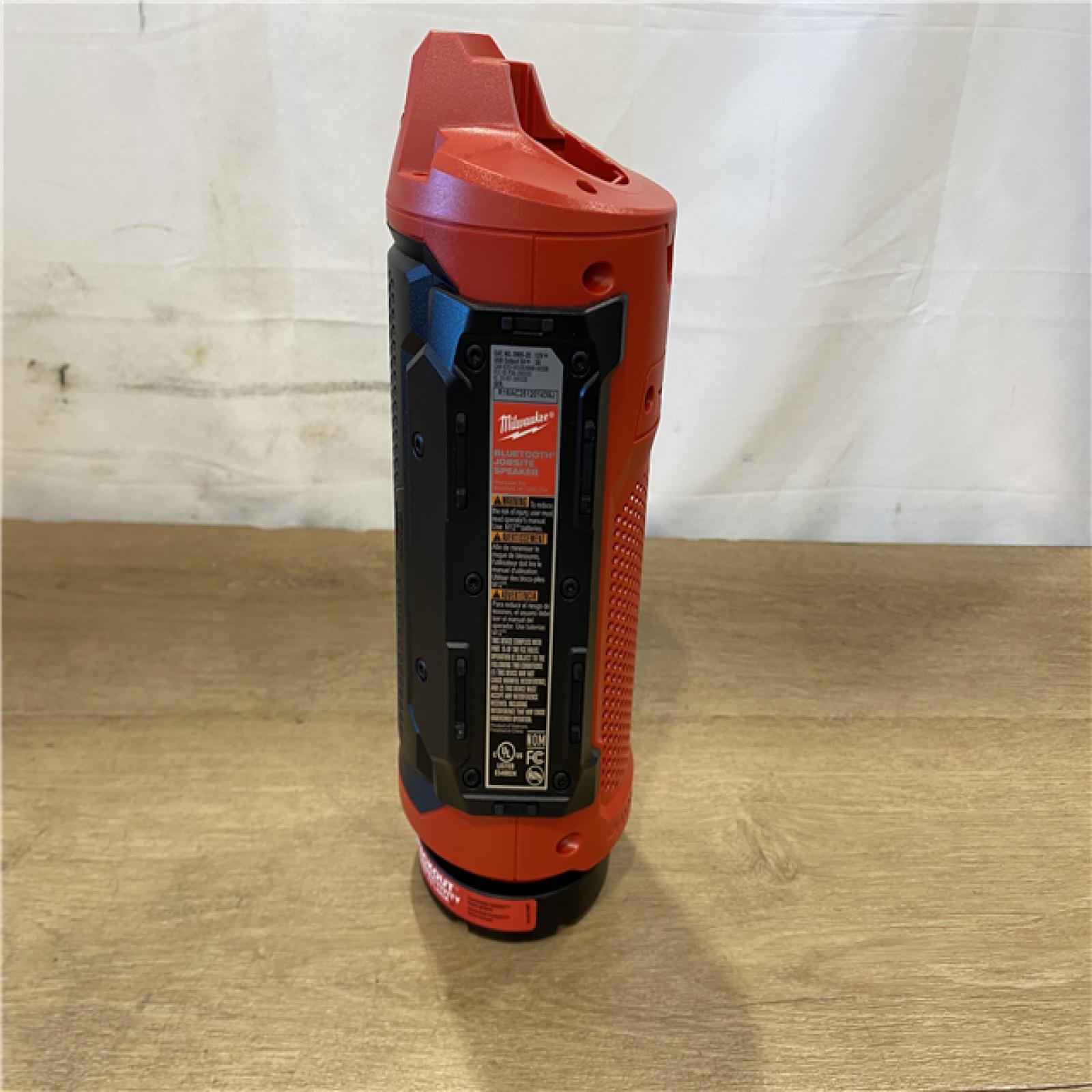 AS-IS Milwaukee 12-Volt Lithium-Ion Cordless Bluetooth Jobsite Speaker with PACKOUT Compatibility