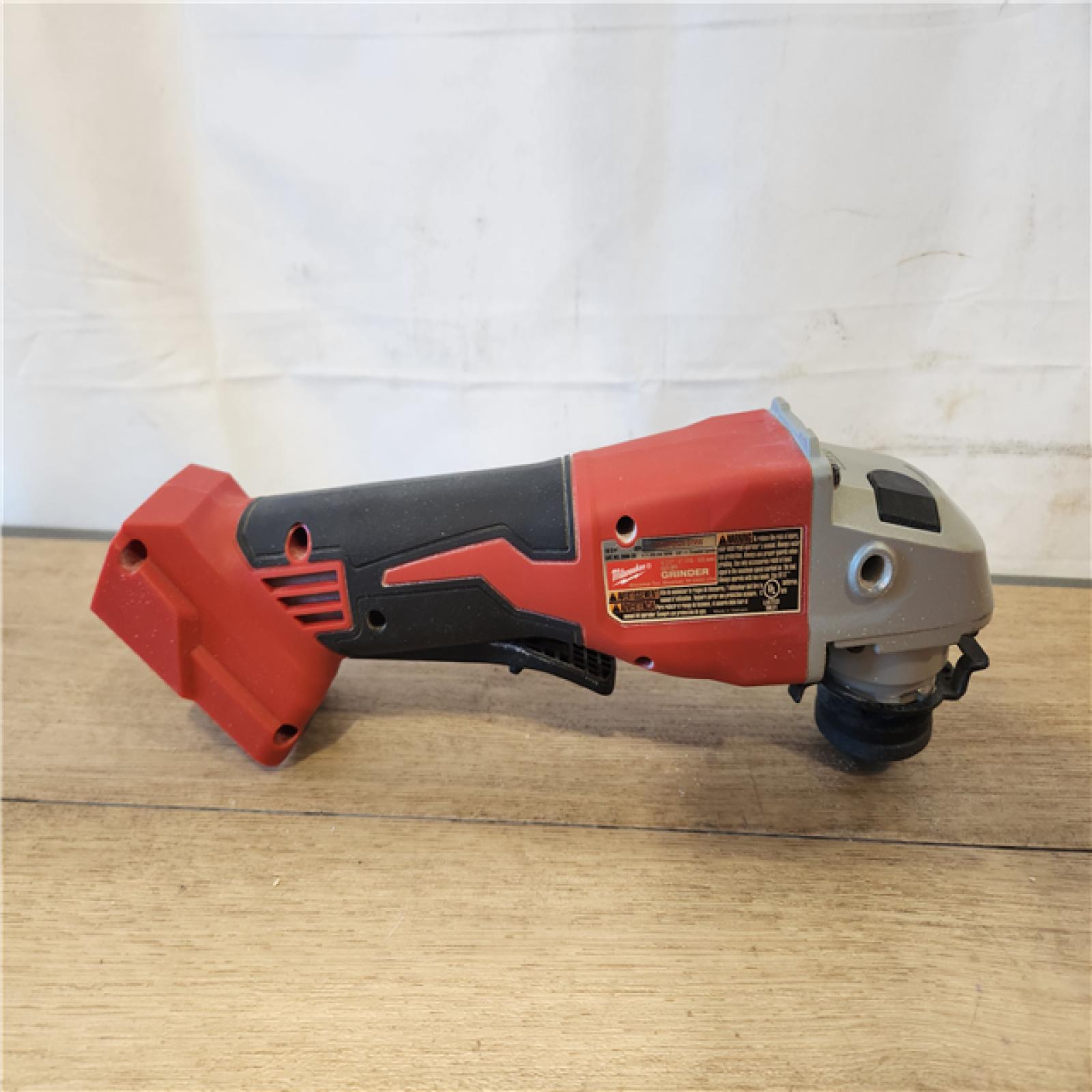 AS-IS- Milwaukee 18V Lithium-Ion Brushless Cordless 4-1/2 in./5 in. Grinder w/Paddle Switch (Tool-Only)