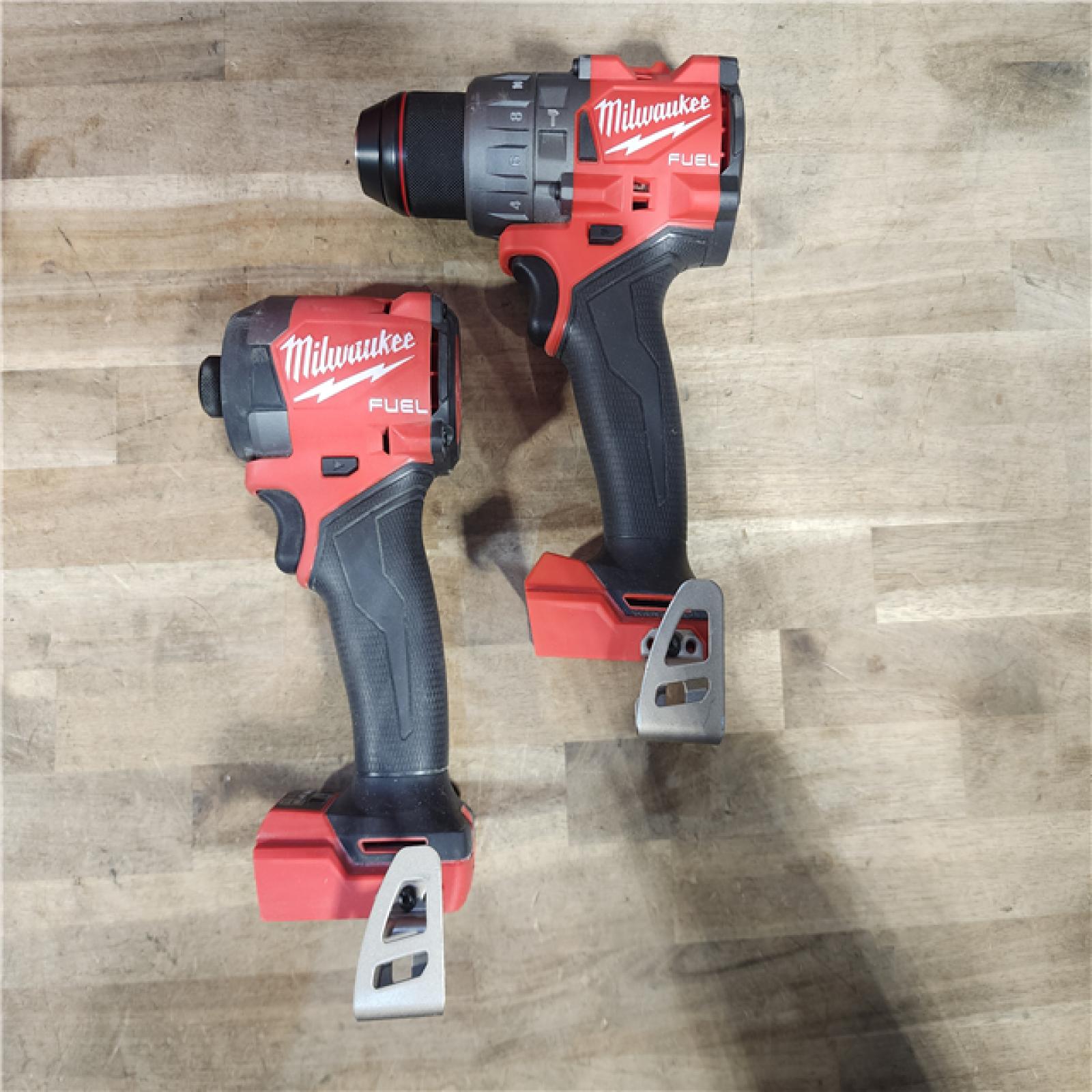 HOUSTON LOCATION - AS-IS MILWAUKEE FUEL 18V Lithium-Ion Brushless Cordless Hammer Drill and Impact Driver Combo Kit