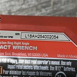 AS-IS Milwaukee FUEL 12V Lithium-Ion Brushless Cordless 3/8 in. Right Angle Impact Wrench (Tool-Only)