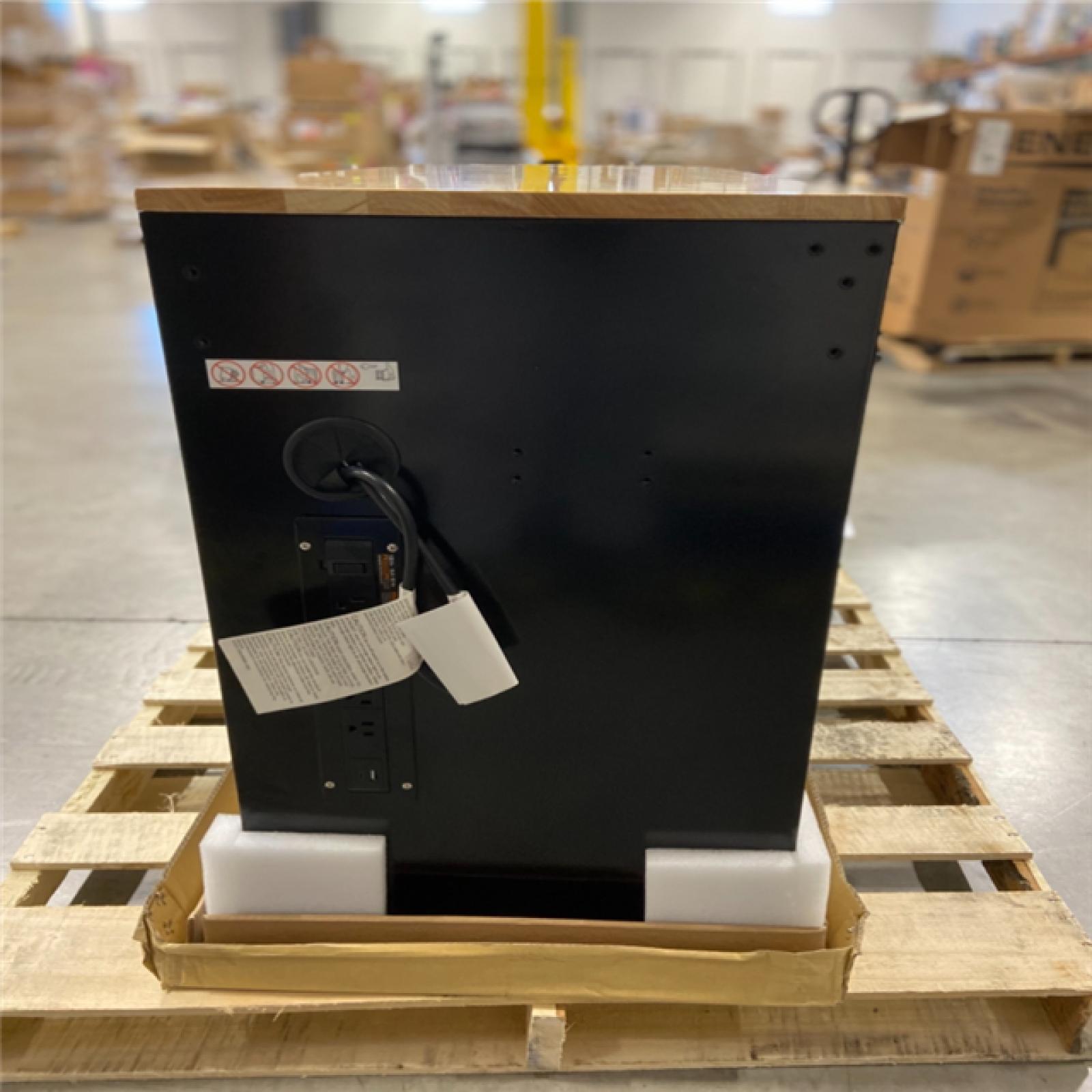 DALLAS LOCATION - Husky Tool Storage 46 in. W x 18 in. D 9-Drawer Mobile Workbench Cabinet in Gloss Black