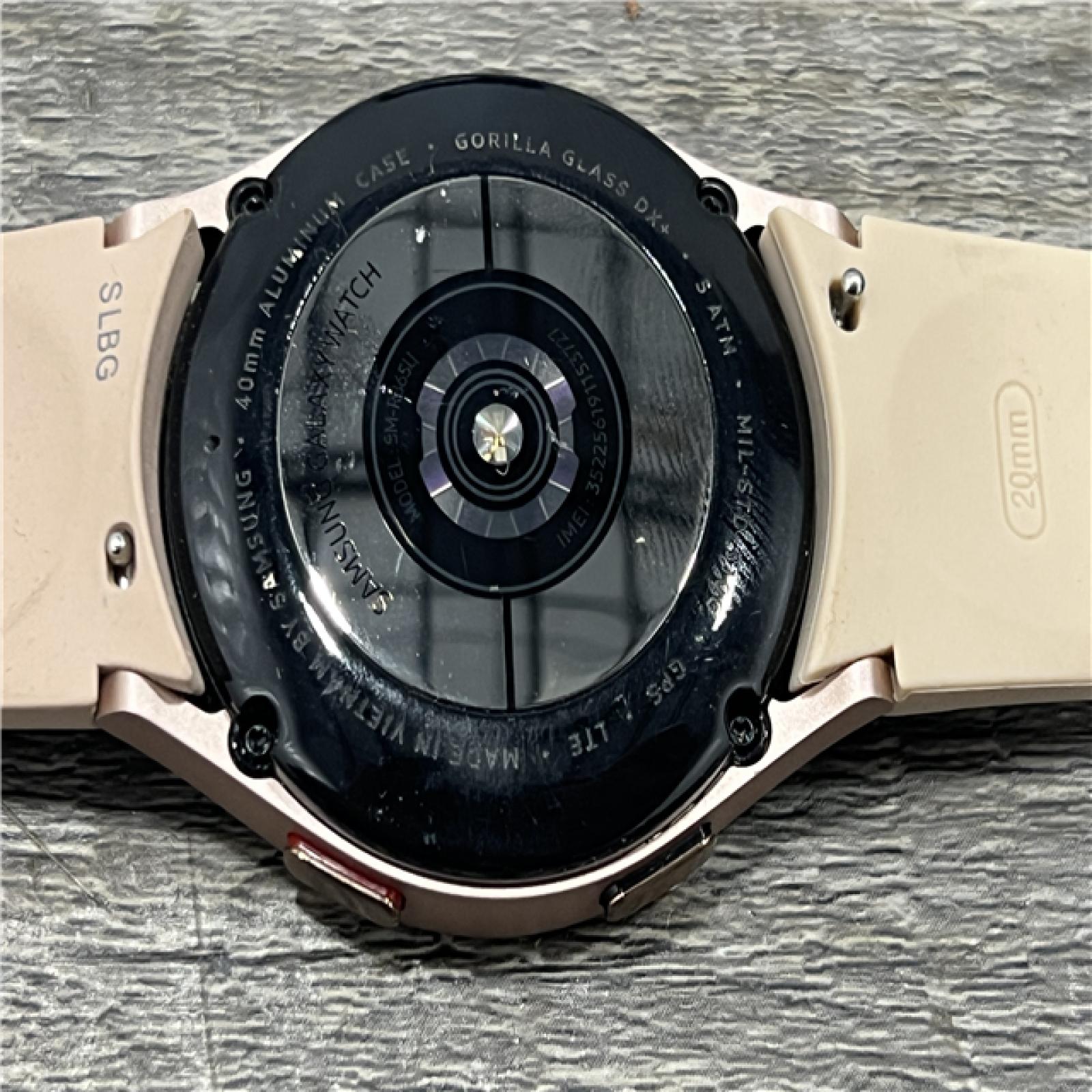 AS-IS Samsung Galaxy Watch4 40mm Bluetooth and WiFi Smart Watch, Pink Gold