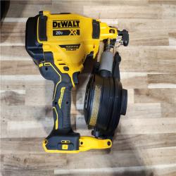 HOUSTON LOCATION - AS-IS DEWALT 20V MAX Lithium-Ion 15-Degree Electric Cordless Roofing Nailer Kit