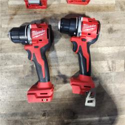 HOUSTON LOCATION - AS-IS MILWAUKEE 4 TOOL COMBO KIT W/ (2) BATTERY & CHARGER
