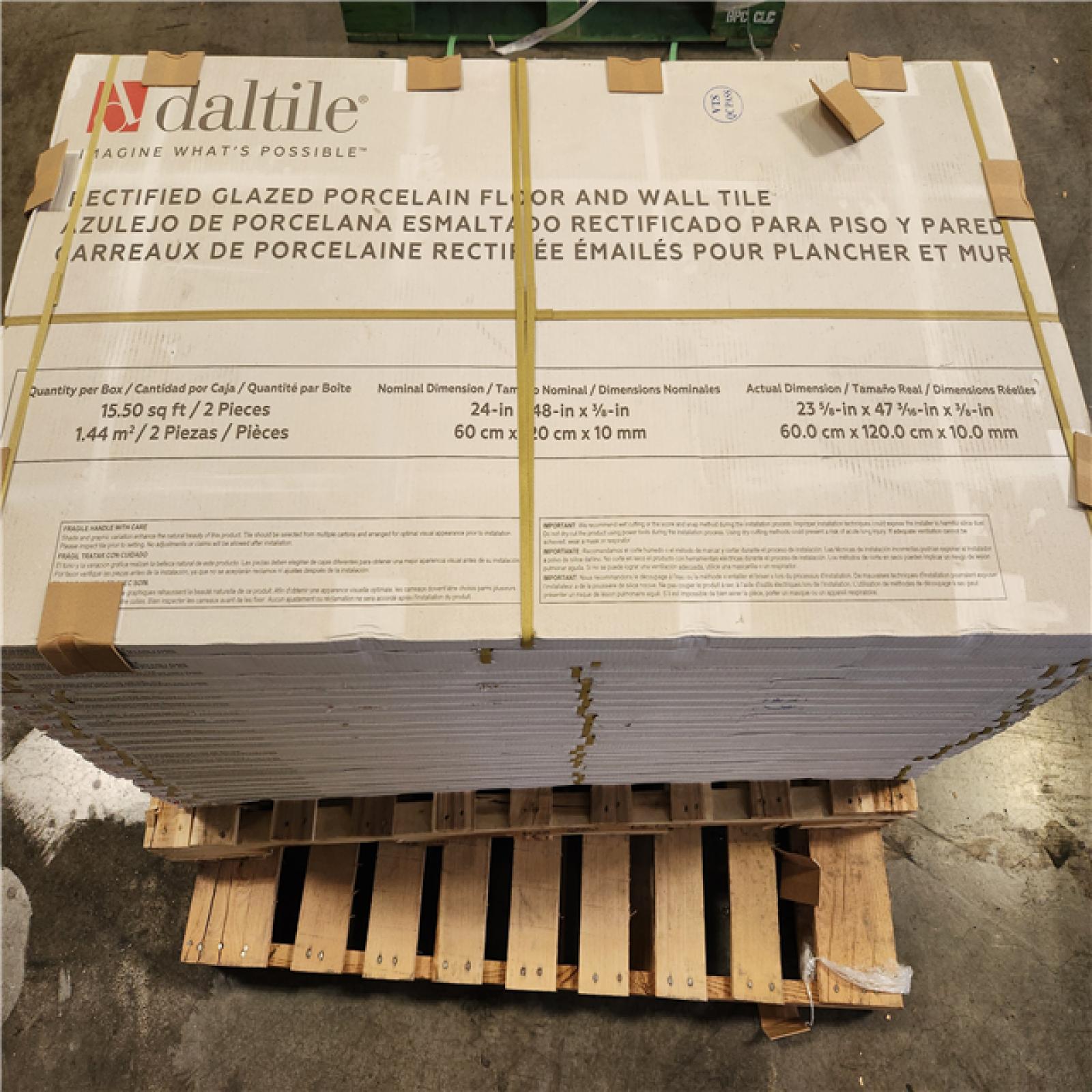 Phoenix NEW Santa Loma Snowfall 24 in. x 48 in. Polished Porcelain Stone Look Floor and Wall Tile (341 sq. ft./22 case)