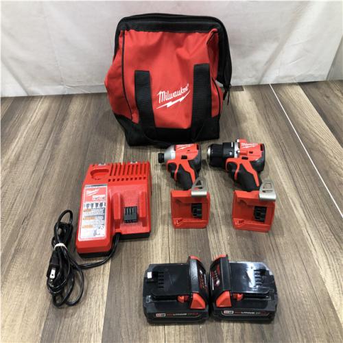 AS-IS Milwaukee 18V Lithium-Ion Brushless Cordless Compact Drill/Impact Combo Kit
