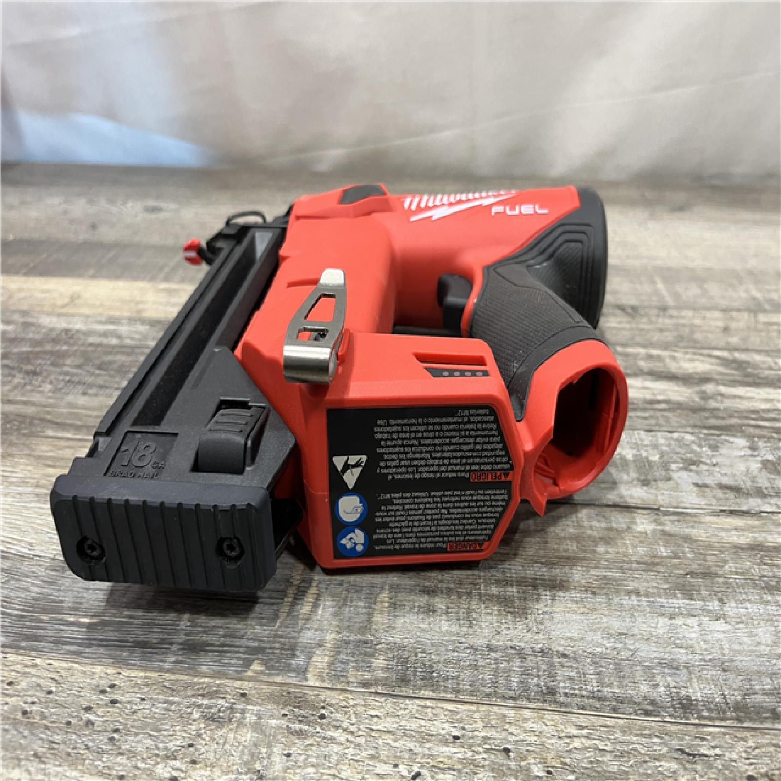 AS-IS Milwaukee FUEL 12-Volt Lithium-Ion Brushless Cordless 18-Gauge 1-1/2 in. Compact Brad Nailer (Tool-Only)