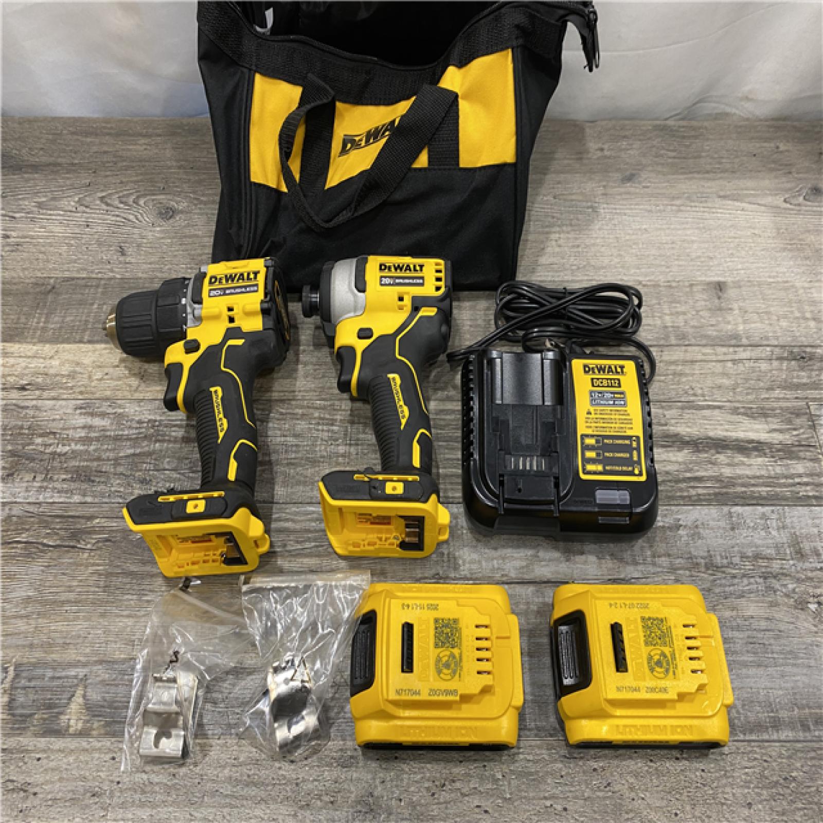 AS-IS DEWALT ATOMIC 20-Volt MAX Lithium-Ion Cordless (2-Tool) Combo Kit