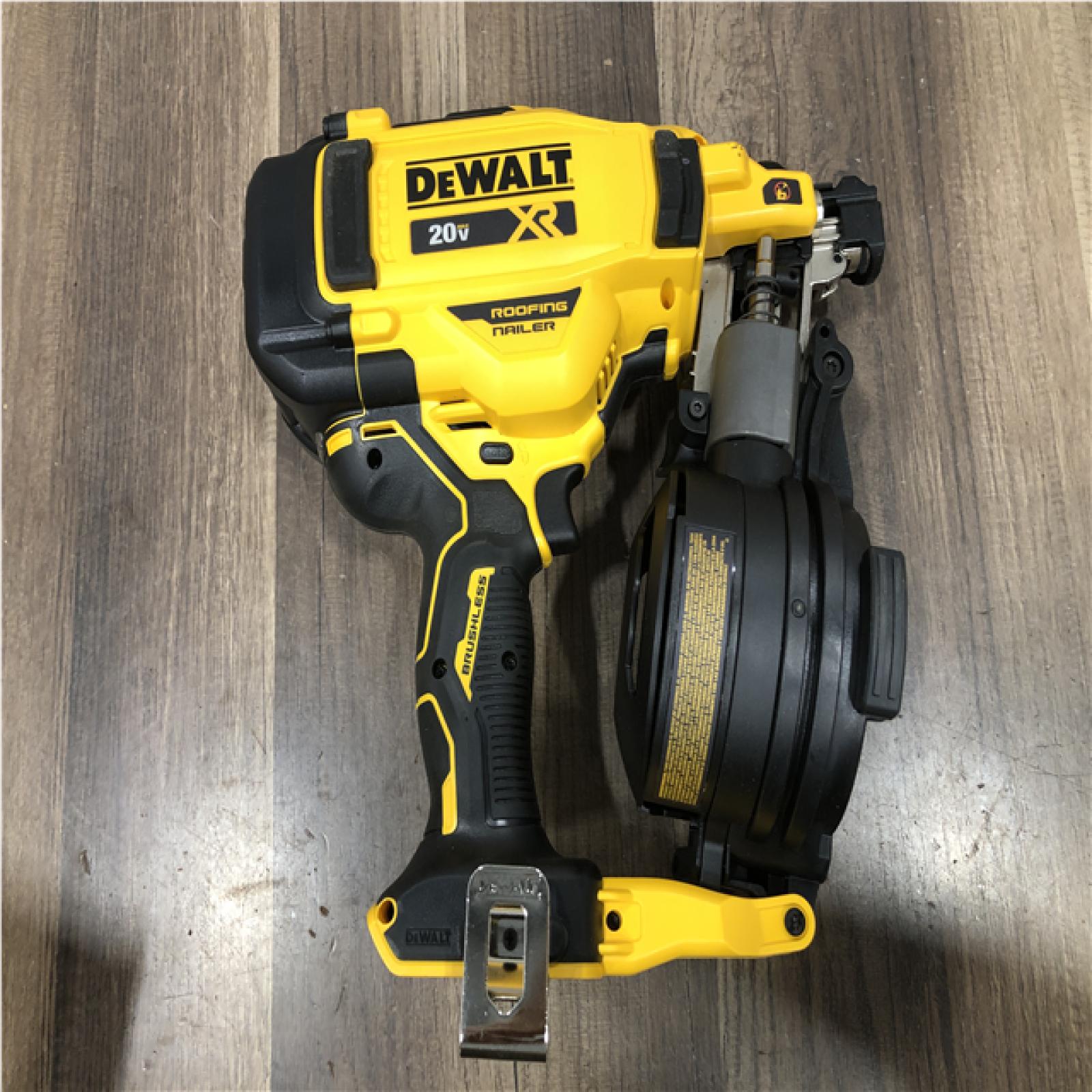 AS-IS DEWALT 20V MAX 15-Degree Electric Cordless Roofing Nailer (Tool Only)