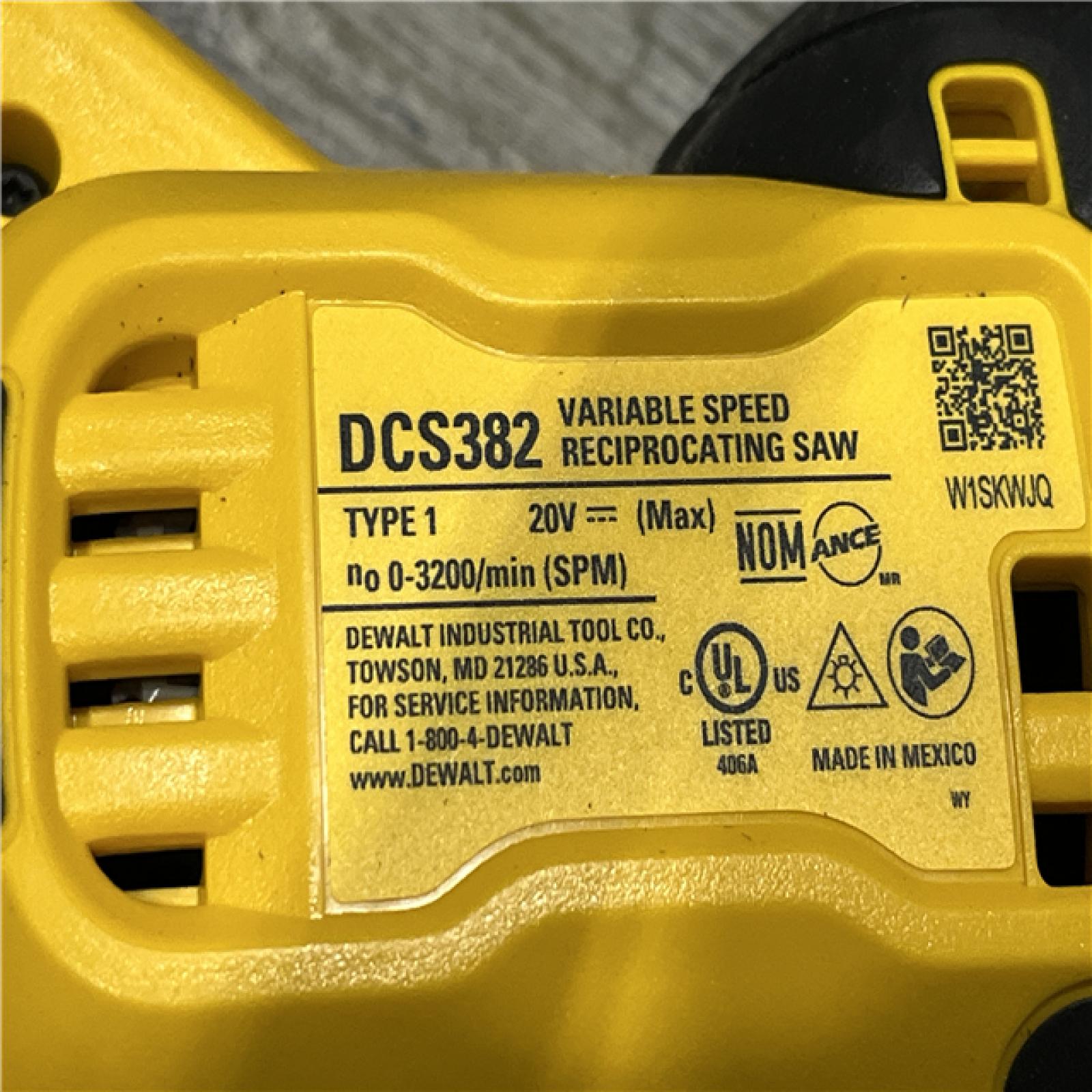 AS-IS DEWALT 20V MAX Cordless Brushless Reciprocating Saw (Tool Only)