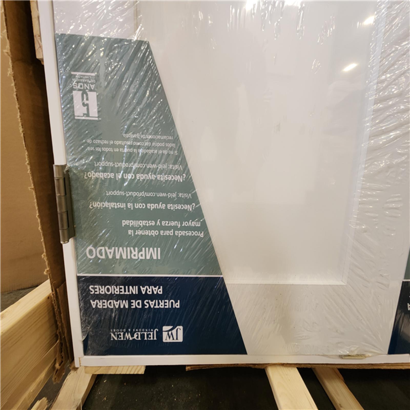 Phoenix NEW MMI DOOR Shaker Flat Panel 48 in. x 80 in. Both Active Solid Core Primed Composite Double Prehung French Door w/ 4-9/16 in. Jamb (SEALED)