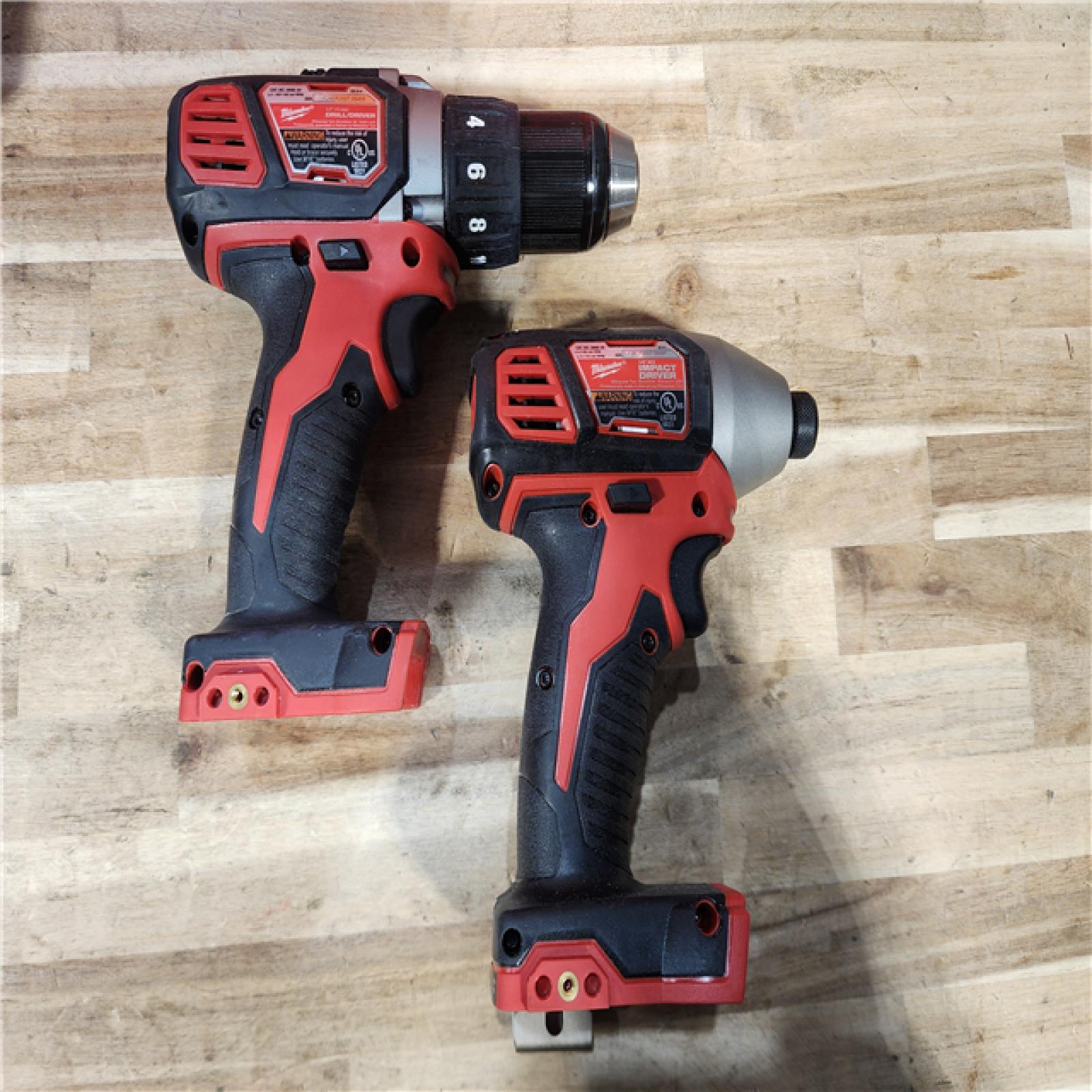 HOUSTON LOCATION - AS-IS Milwaukee M18 Brushed Cordless (2-Tool) Drill/Driver and Impact Driver Kit