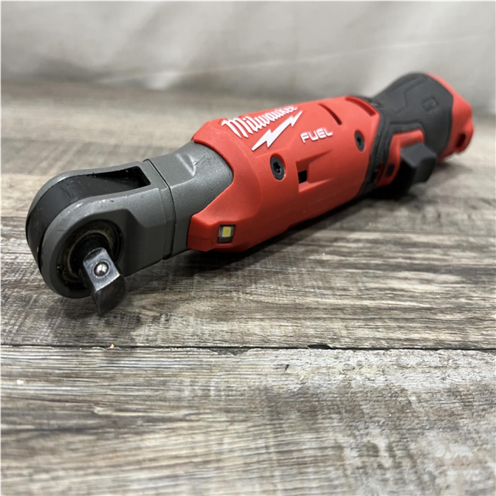 AS-IS Milwaukee FUEL 12V Lithium-Ion Compact 3/8 in. Cordless Ratchet (Tool-Only)