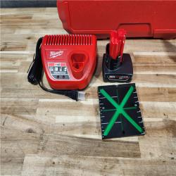 HOUSTON LOCATION - AS-IS Milwaukee 12-Volt Lithium-Ion Cordless Green 250 ft. 3-Plane Laser Level Kit