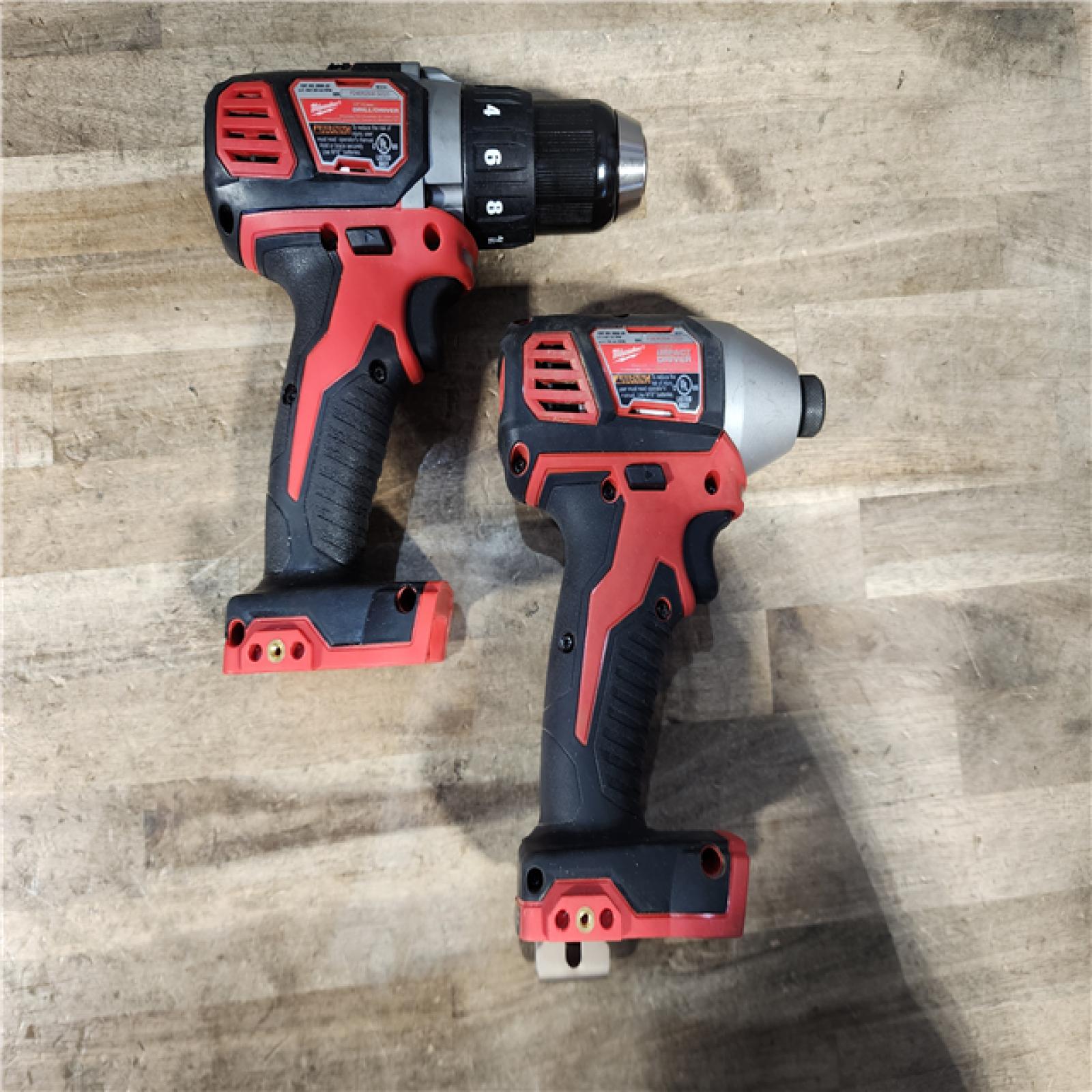 HOUSTON LOCATION - AS-IS Milwaukee 18V Lithium-Ion Cordless Drill Driver/Impact Driver Combo Kit