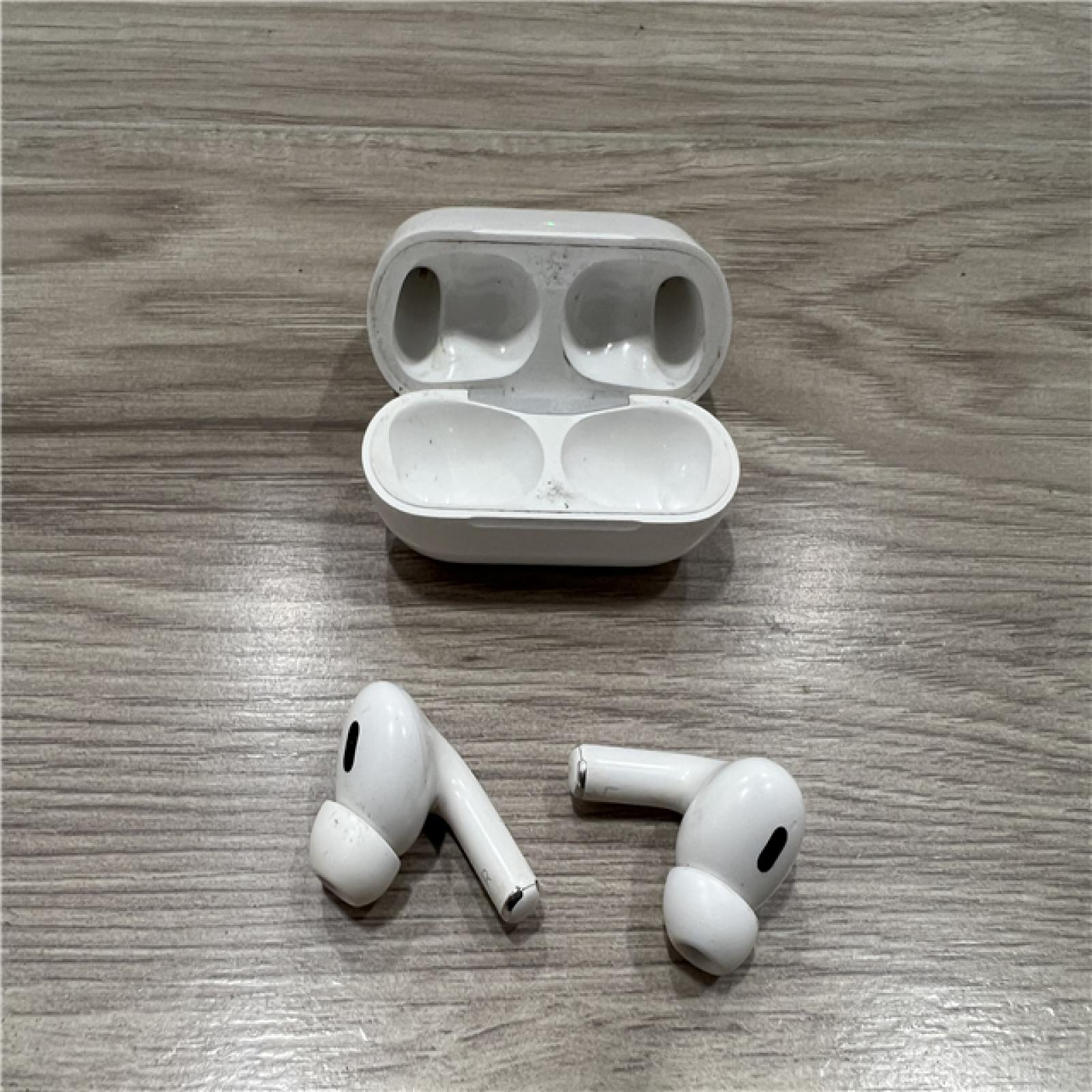 AS-IS Apple AirPods Pro (2nd Generation) with the USB-C MagSafe Charging Case