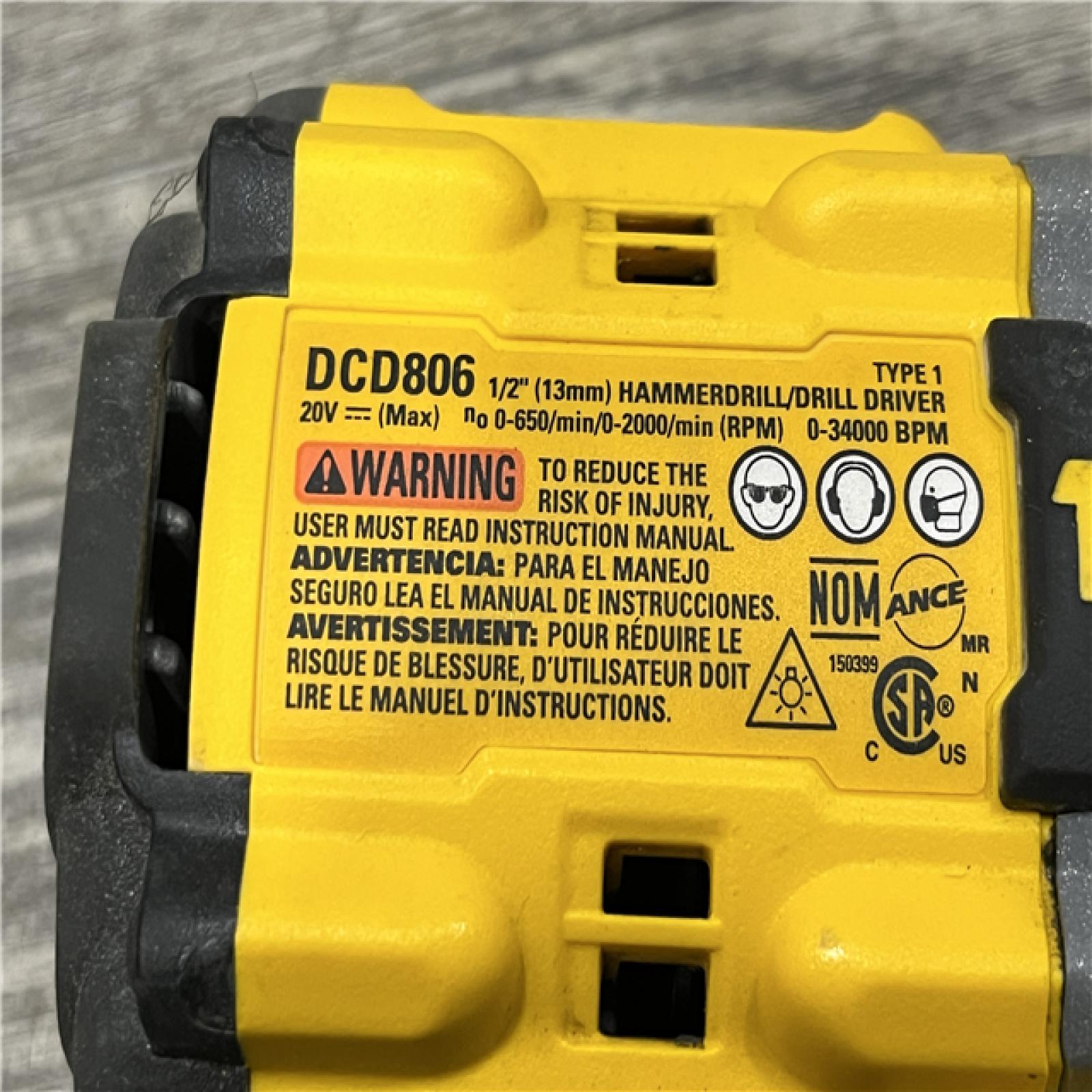 AS-IS DEWALT 20V XR Brushless Cordless 1/2 in. Hammer Drill (Tool-Only)
