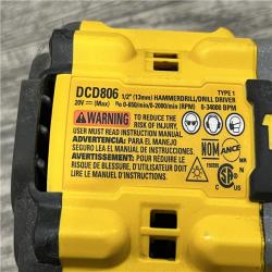 AS-IS DEWALT 20V XR Brushless Cordless 1/2 in. Hammer Drill (Tool-Only)