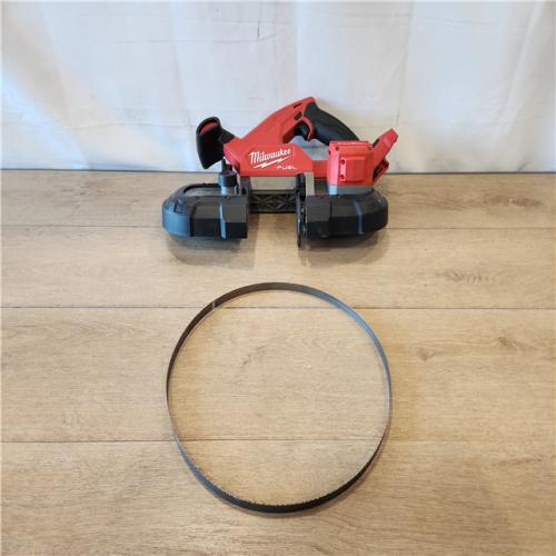 AS-IS- Milwaukee FUEL 18V Lithium-Ion Brushless Cordless Compact Bandsaw (Tool-Only)