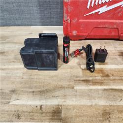 HOUSTON LOCATION - AS-IS Milwaukee Green 100 ft. Cross Line and Plumb Points Rechargeable Laser Level with REDLITHIUM Lithium-Ion