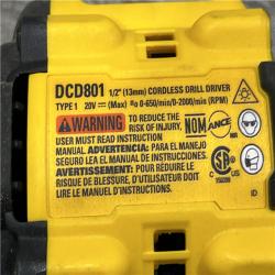 AS-IS DEWALT 20V XR Lithium-Ion Cordless Brushless 1/2 in. Drill/Driver Kit