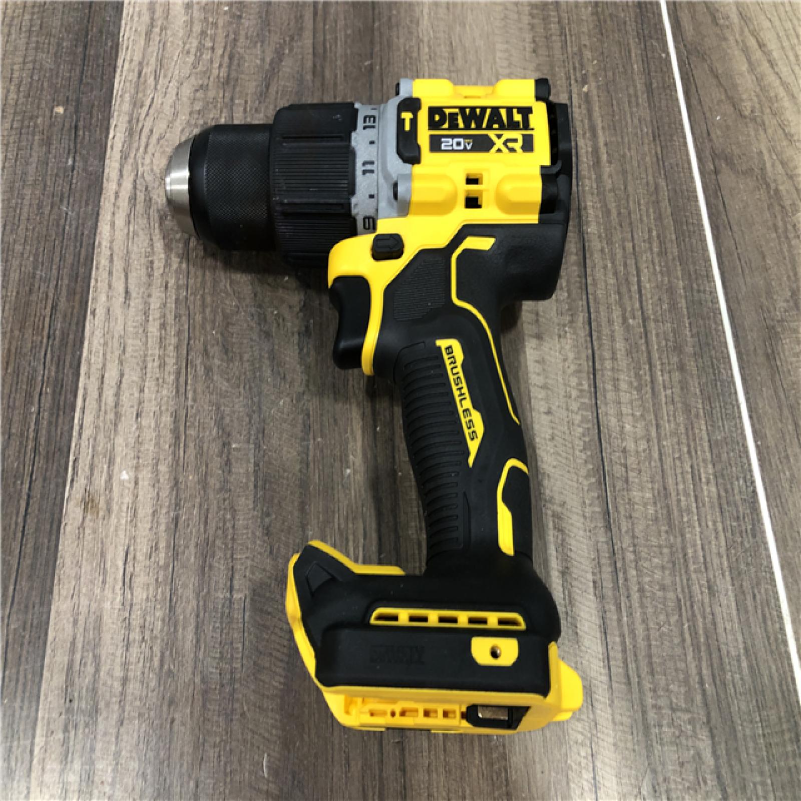 AS-IS DEWALT 20V XR Brushless Cordless 1/2 in. Hammer Drill (Tool-Only)