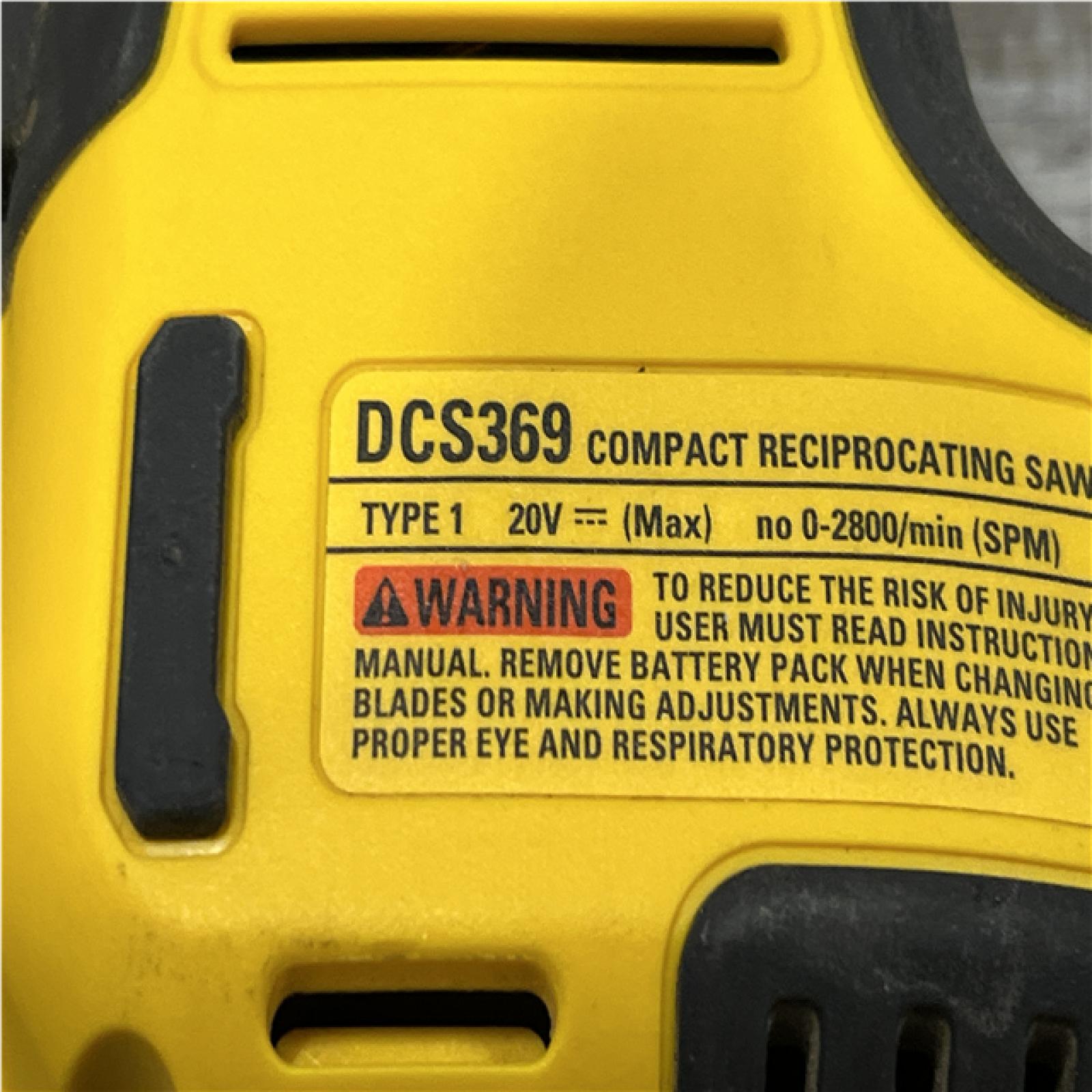 AS-IS DEWALT ATOMIC 20V MAX Cordless Brushless Compact Reciprocating Saw (Tool Only)