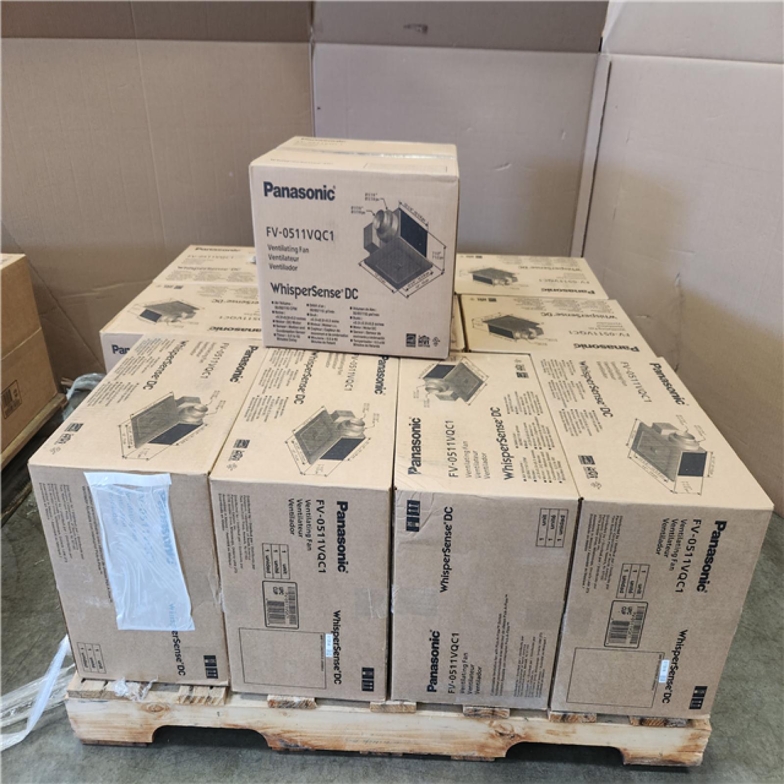 Phoenix NEW Panasonic WhisperSense DC Fan with Motion and Humidity Sensors Delay Timer and Pick-A-Flow Speed Selector 50  80 or 110 CFM Pallet of 11 (SEALED)