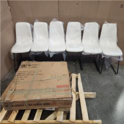Phoenix LIKE NEW Modern Decor Dining Table Extendable Four Seater with 6 Chairs