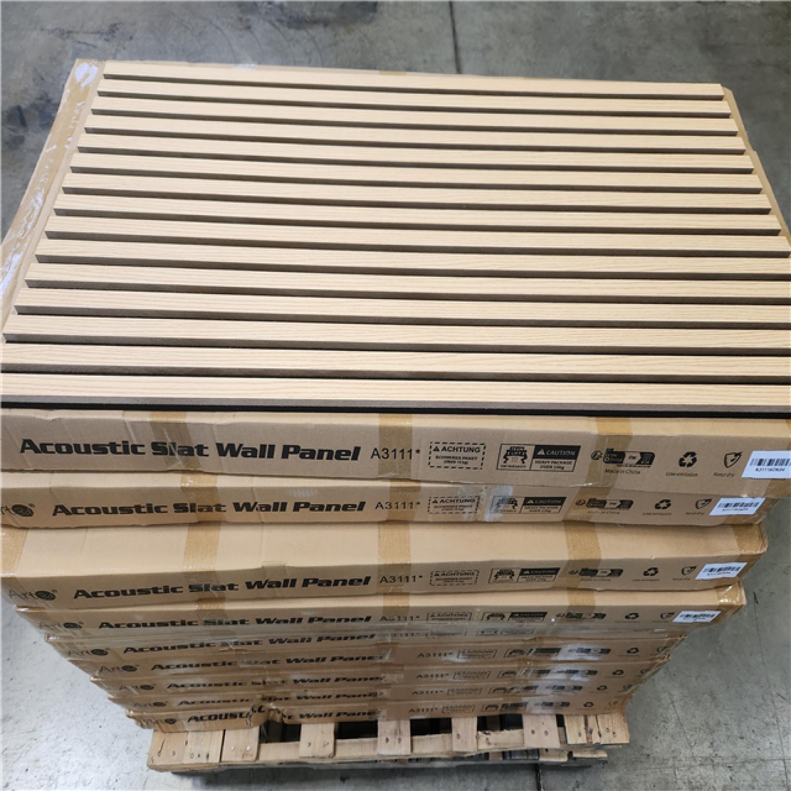 Phoenix NEW Art3dwallpanels 0.83 in. x 2 ft. x 4 ft. Dark Oak Slat MDF Acoustic Decorative Wall Paneling  3D Sound Absorbing Panel(372 sq. ft./12 Case)