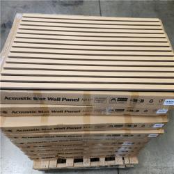 Phoenix NEW Art3dwallpanels 0.83 in. x 2 ft. x 4 ft. Dark Oak Slat MDF Acoustic Decorative Wall Paneling  3D Sound Absorbing Panel(372 sq. ft./12 Case)