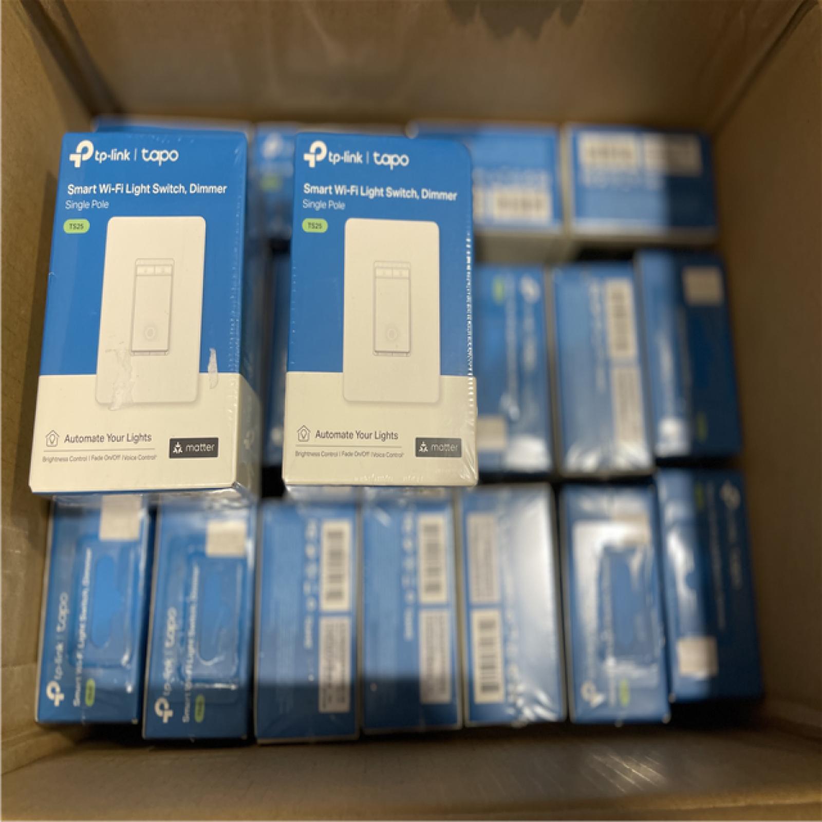 NEW! - TP-LINK Smart Wi-Fi Light Dimmer Switch with Matter  White -(20 UNITS)