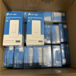 NEW! - TP-LINK Smart Wi-Fi Light Dimmer Switch with Matter  White -(20 UNITS)