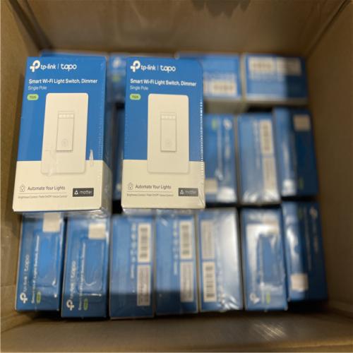 NEW! - TP-LINK Smart Wi-Fi Light Dimmer Switch with Matter  White -(20 UNITS)