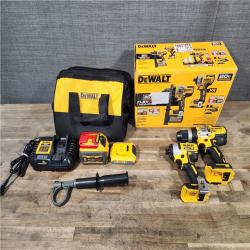 HOUSTON LOCATION - AS-IS DEWALT 20V MAX Cordless Brushless Hammer Drill/Driver 2 Tool Combo Kit with FLEXVOLT ADVANTAGE