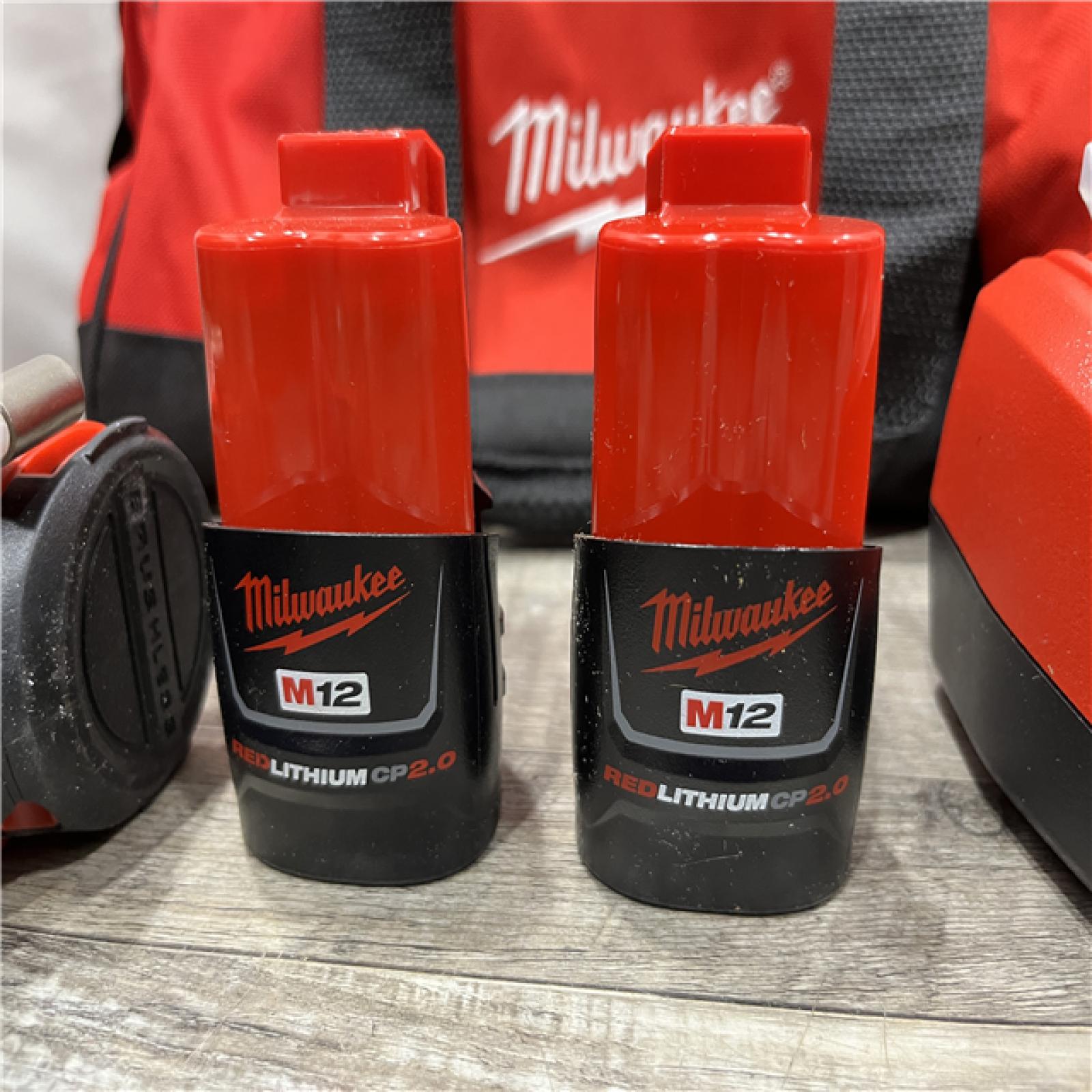 AS-IS Milwaukee 12-Volt Lithium-Ion Compact Brushless Cordless 1/4 in. Impact Driver Kit