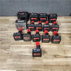 HOUSTON LOCATION - AS - IS MILWAUKEE BATTERY PACK QTY - 15